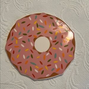 Happy Everything/Coton Colors pink donut  Large Attachment with Gold Accent
